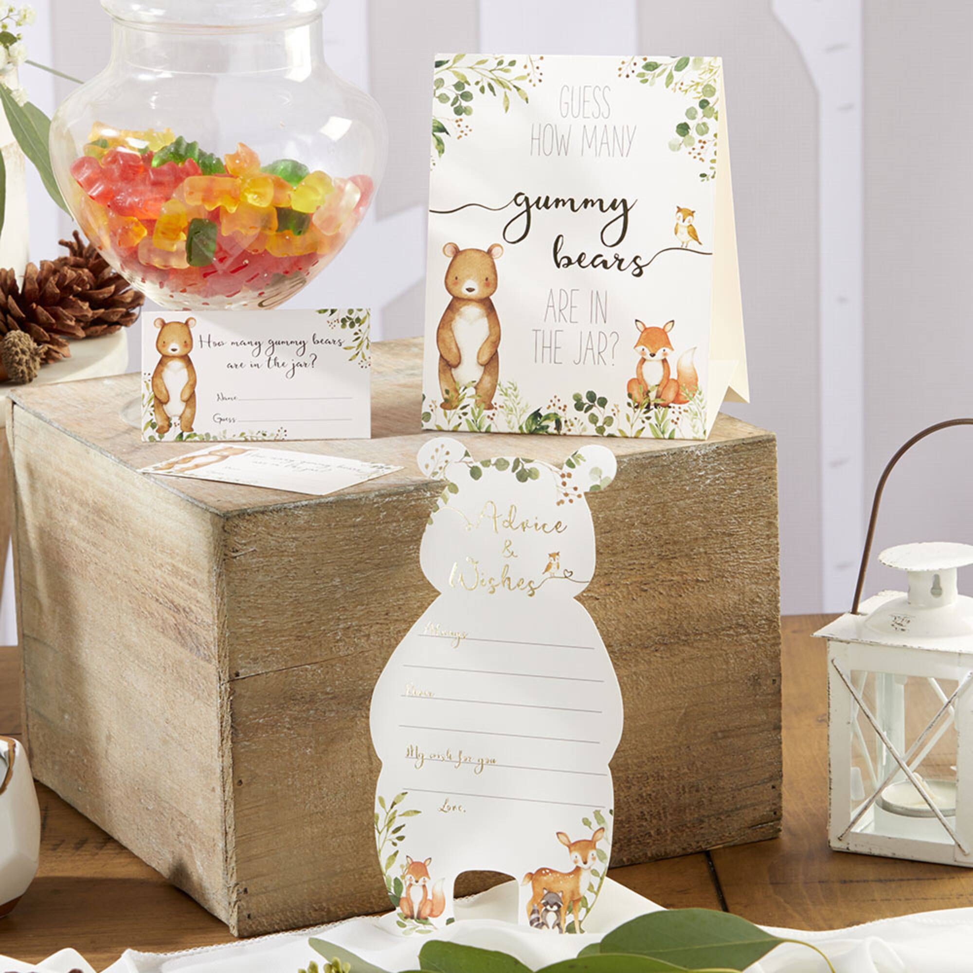 Kate Aspen® Woodland Baby Advice Card & Baby Shower Game Set